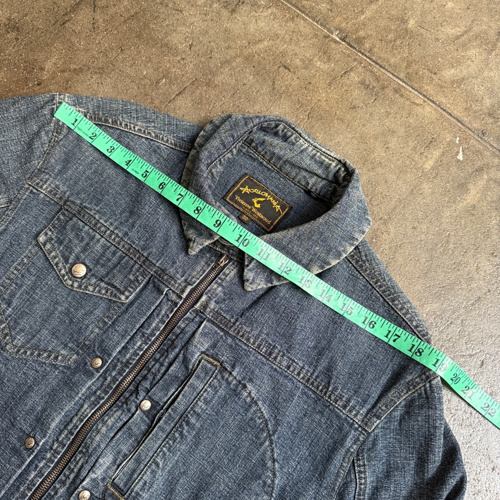Vivienne Westwood Tokyo Exclusive Early 2000's Denim Moto Jacket - Picture 5 of 14
